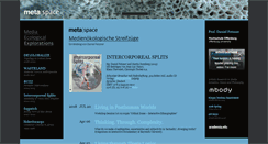 Desktop Screenshot of metaspace.de